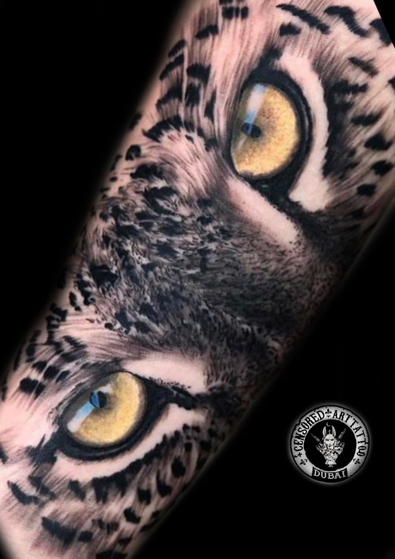Leopard eyes in color